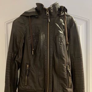 Faux leather jacket